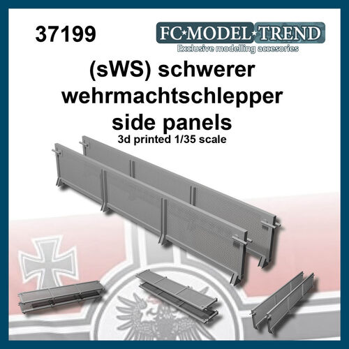 37199 sWS Schwerer wehrmachtschlepper, paneles laterales, escala 1/35.