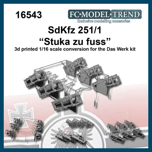 16543 SdKfz 251/1 "Stuka zu fuss" escala 1/16.