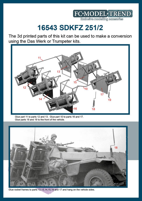 16543 SdKfz 251/1 "Stuka zu fuss" 1/16 scale.