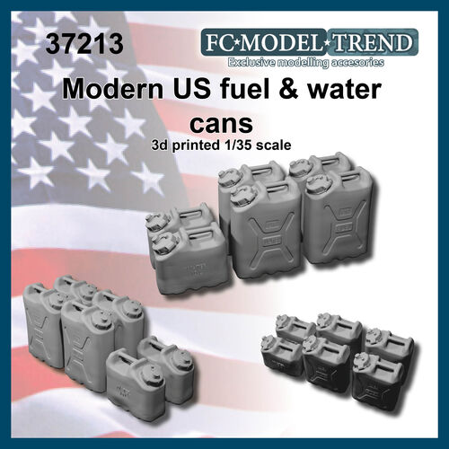 37213 US bidones modernos de gasolina y agua, escala 1/35.