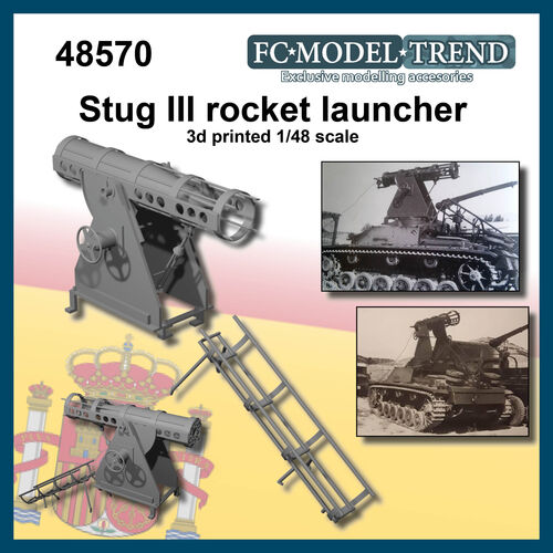 48570 Stug III lanza cohetes, escala 1/48.