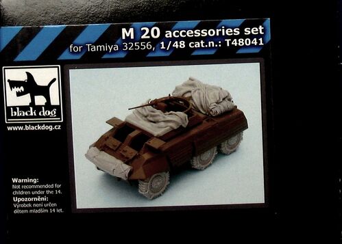 OBDT48041 Black Dog, M20 accessories, 1/48 scale.