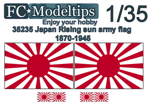 35235 Bandera adaptable "sol naciente" ejército japonés WWII,