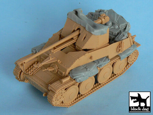 OBDT48045 Black dog Marder III accessories, 1/48 scale.