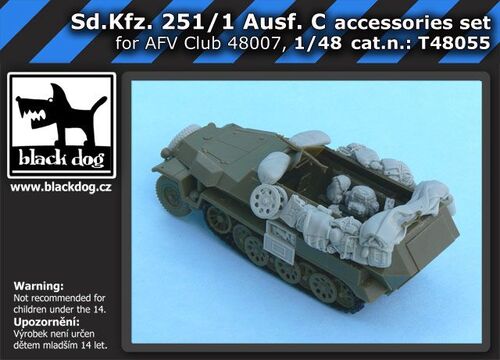 OBDT48055 SdKfz 251 accessories, 1/48 scale.