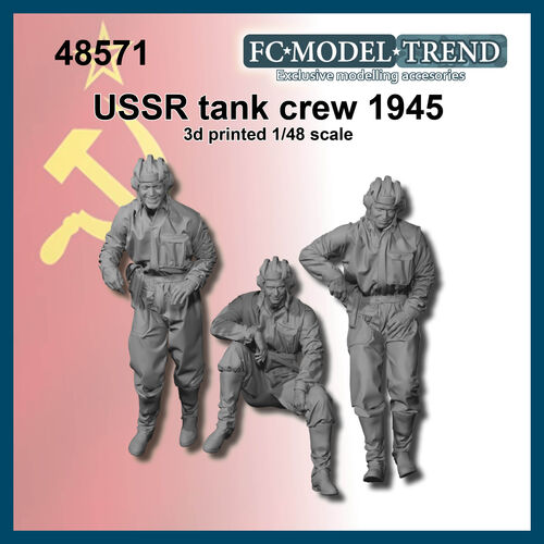 48471 Soviet tank crew 1945. 1/48 scale.