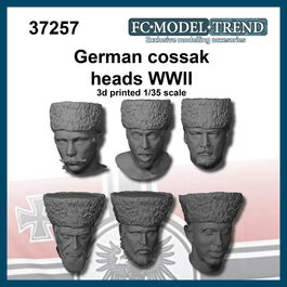 37257 German cossaks heads, 1/35 scale