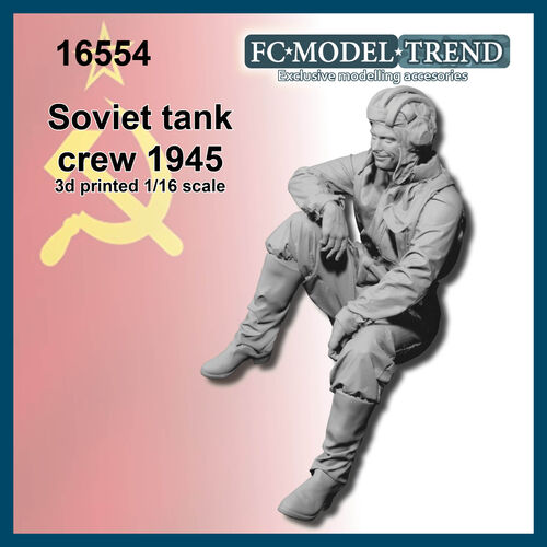 16554 Soviet tank crew 1945, 1/16 scale.