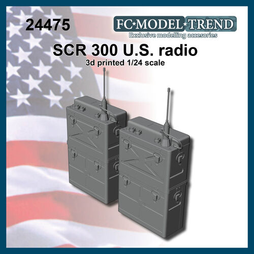 24475 US WWII radio SCR 300, 1/24 scale.