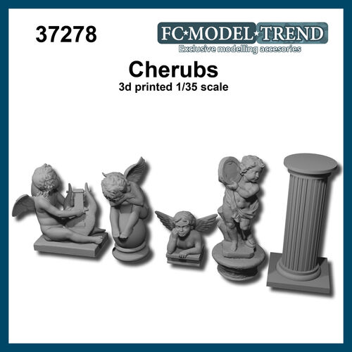 37278 Cherubs statues, 1/35 scale.