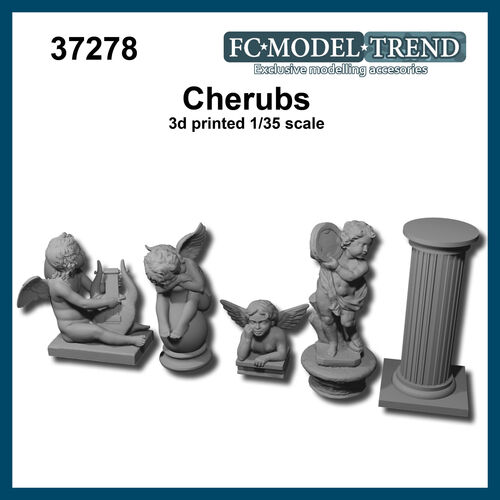 37278 Estatuas querubines, escala 1/35.