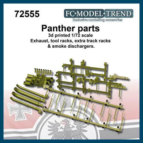 72555 Panther detalles, escala 1/72.