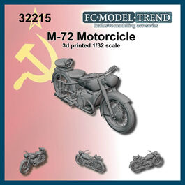 32215 M-72 Soviet motorcicle WWII, 1/32 scale.