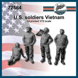 72564 US soldiers Vietnam 1/72 scale.