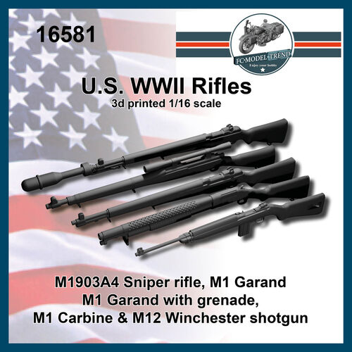 16581 Rifles USA WWII, 1/16 scale.