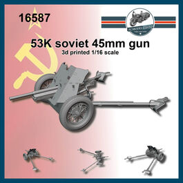 16587 K53 soviet gun, 1/16 scale.