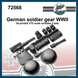72568 German soldier gear WWII, 1/72 scale.