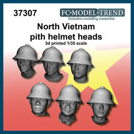 37307 Vietnam helmet heads, 1/35 scale.