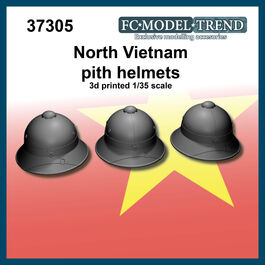 37305 North Vietnam helmets, 1/35 scale.