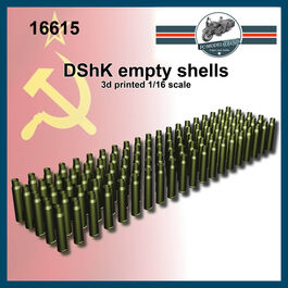 16615 DShK empy shells, 1/16 scale.