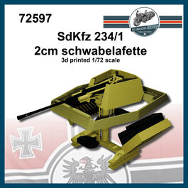 72597 SdKfz 234/1 Schebelafette, 1/72 scale.