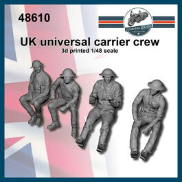 48610 UK crew for Universal carrier, 1/48 scale.