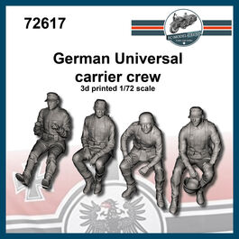 72617 German crew for Universal carrier, 1/72 scale.