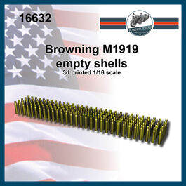 16632 Browning M1919 '30 empty shells, 1/16 scale.