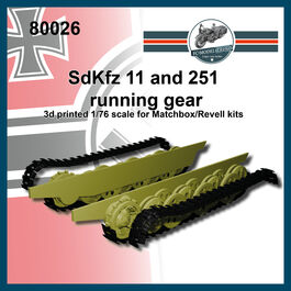 80026 SdKfz 11, SdKfz 251, running gear 1/76 scale.
