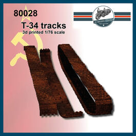 80028 T34, tracks 1/76 scale.