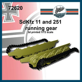 72620  Sd.Kfz 251 running gear, 1/72 scale.