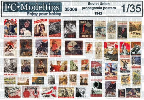 35306 URSS Posters de propaganda 1942 escala 1/35