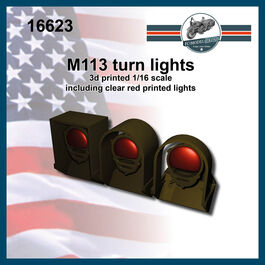 16623 M113 position lights, 1/16 scale.