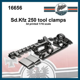 16656 Sd.Kfz 250 tool clamps, 1/16 scale.