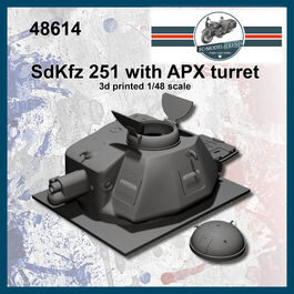 48614 SdKfz 251 with APX turret, 1/48 scale.