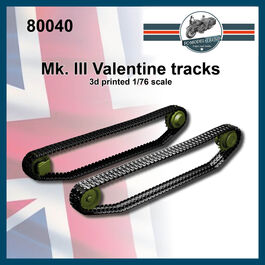 80040 Mk.III Valentine tracks, 1/76 scale.