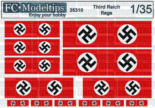 35310 Third reich flags WWII 1/35 scale