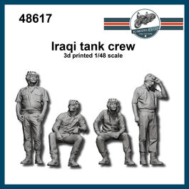 48617 Iraq tank crew 1/48 scale.