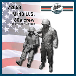 72658 M113 crew 80s, 1/72 scale.