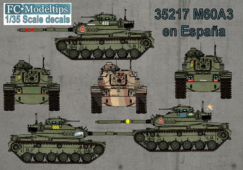 35217 M60 en Espaa, calcas escala 1/35