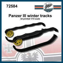 72584 Panzer III,  winterketten tracks 1/72 scale.