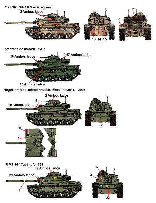 35217 M60 in Spain, 1/35 scale decals