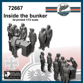 72667 "The bunker" figures scene 1/72 scale.