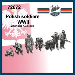 72672 Polish soldiers WWII, 1/72 scale.