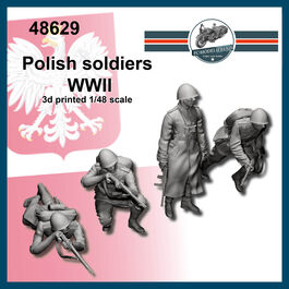 48629 Polish soldiers WWII, 1/48 scale.