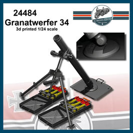 24484 Granatwerfer GW 34 German WWII mortar, 1/24 scale.