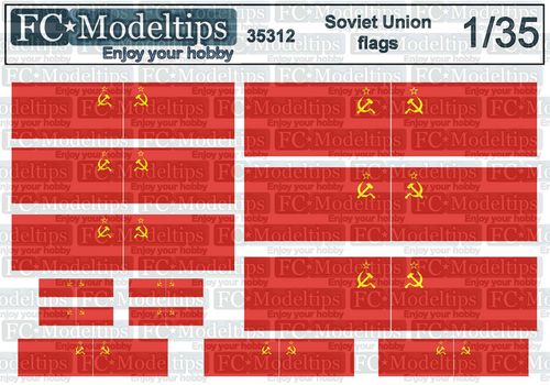 35312 Soviet flags 1/35 scale