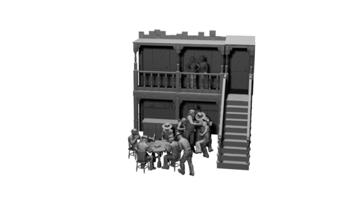 37366 Spaguetti western scene, 1/35 scale