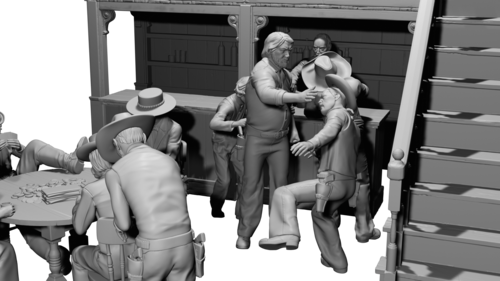 37366 Spaguetti western scene, 1/35 scale