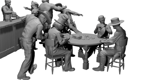 37366 Spaguetti western scene, 1/35 scale